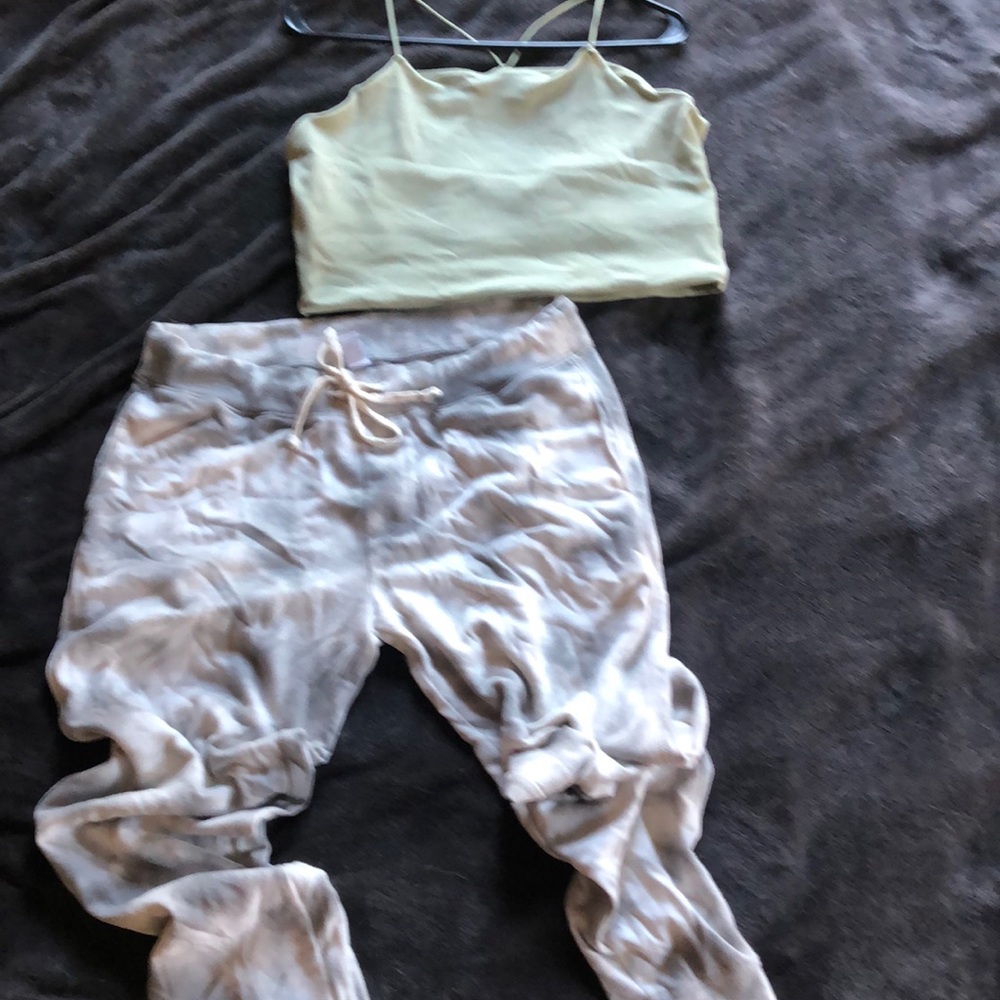 Joggers and crop top